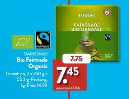 Aldi Süd BARISSIMO Bio Fairtrade Organic Angebot