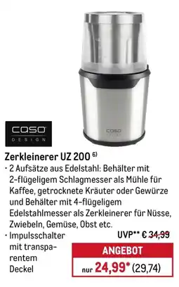 METRO Zerkleinerer UZ 200 Angebot