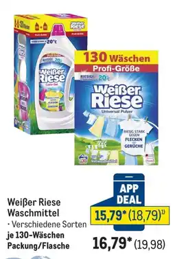 METRO Weißer Riese Waschmittel Angebot