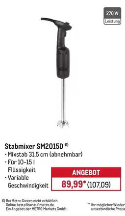 METRO Stabmixer SM2015D Angebot