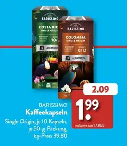 Aldi Süd BARISSIMO Kaffee kapseln Angebot