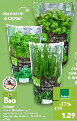 Kaufland Bioland dtsch. Kräutertopf Angebot