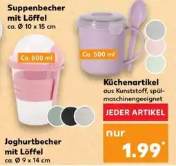 Kaufland Suppenbecher mit Löffel Angebot