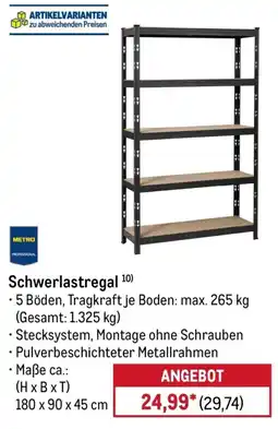 METRO Schwerlastregal METRO PROFESSIONAL Angebot