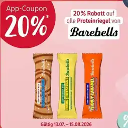 Rossmann Proteinriegel von Barebells Angebot