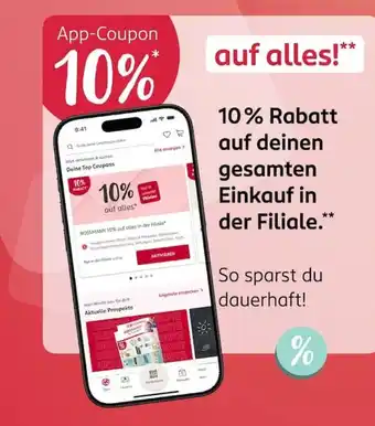 Rossmann App-Coupon Angebot