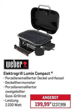 METRO Weber Elektrogrill Lumin Compact Angebot