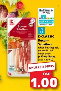 Kaufland K-CLASSIC Bacon-Scheiben Angebot