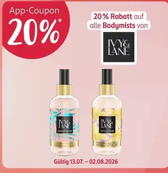 Rossmann Ivy & Lane Bodymist Angebot