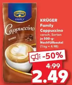 Kaufland KRÜGER Family Cappuccino Angebot