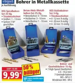 Norma scheppach Bohrer in Metallkassette Angebot