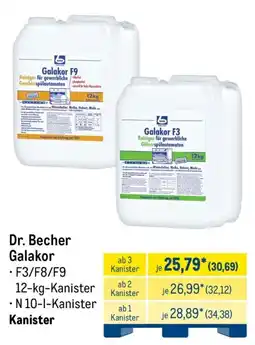 METRO Dr. Becher Galakor F3/F8/F9 Angebot