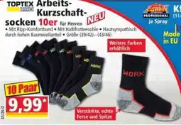 Norma TOPTEX PRO Arbeits-Kurzschafsocken Angebot
