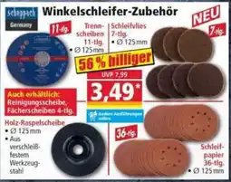 Norma Scheppach Winkelschleifer-Zubehör Angebot