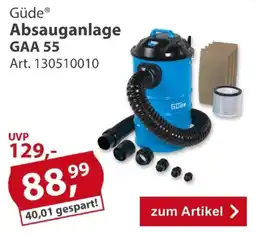 Sonderpreis Baumarkt Güde Absauganlage GAA 55 Angebot
