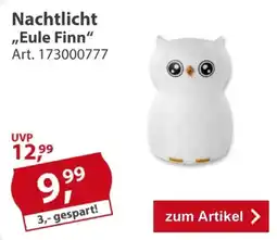 Sonderpreis Baumarkt Nachtlcht „Eule Finn“ Angebot