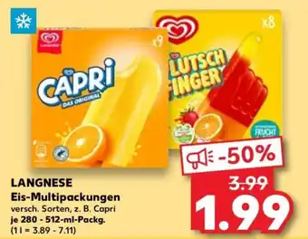 Kaufland LANGNESE Eis-Multipackungen Angebot