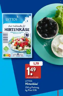 Aldi Süd Lyttos hirtenkäse Angebot