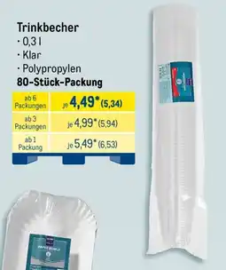 METRO Trinkbecher Angebot