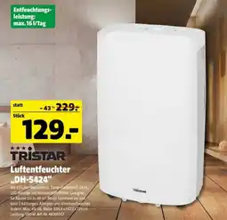 Hagebau TRISTAR Luftentfeuchter "DH-5424" Angebot