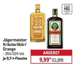 METRO Jägermeister Kräuterlikör/Orange Angebot