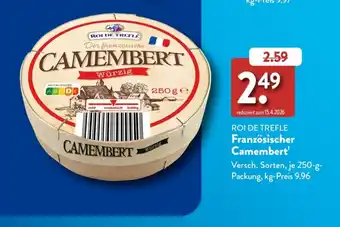 Aldi Süd ROI DE TREFLE Französischer Camembert Angebot