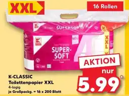 Kaufland K-CLASSIC Toilettenpapier XXL Angebot