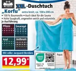Norma XXL-Duschtuch "Korfu" Angebot