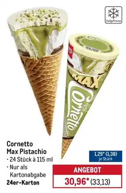 METRO Cornetto Max Pistachio Angebot