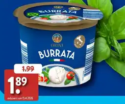Aldi Süd Cucina burrata Angebot
