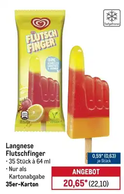 METRO Langnese Flutschfinger Angebot