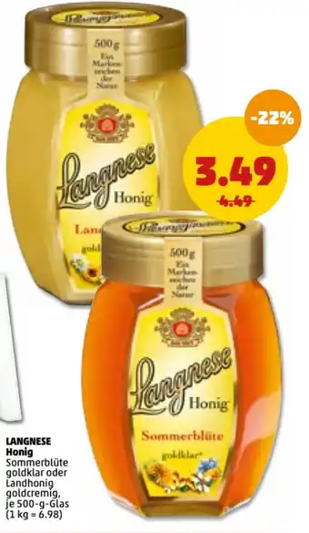 PENNY Langnese Honig 500g Angebot