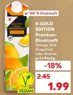 Kaufland K-GOLD EDITION Premium-Direktsaft Angebot