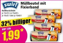 Norma swirl Müllbeutel mit Fixierband Angebot