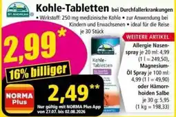 Norma Kohle-Tabletten ST. ANDREAS Angebot