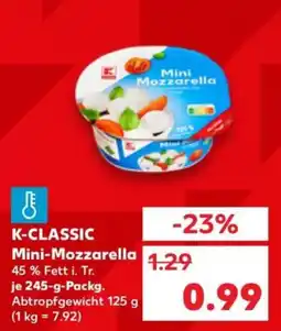 Kaufland K-CLASSIC Mini-Mozzarella Angebot