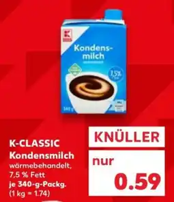 Kaufland K-CLASSIC Kondensmilch Angebot