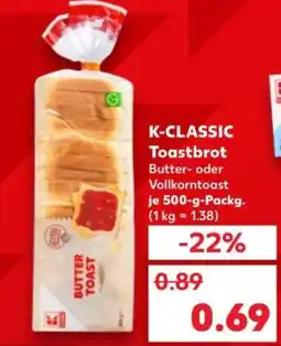 Kaufland K-CLASSIC Toastbrot Angebot