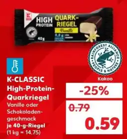 Kaufland K-CLASSIC High-Protein-Quarkriegel Angebot