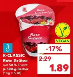 Kaufland K-CLASSIC Rote Grütze Angebot