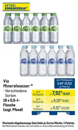 METRO Vio Mineralwasser Angebot