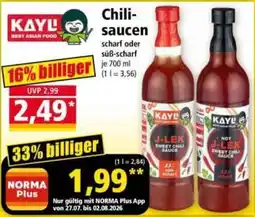 Norma KAYU Chili-saucen Angebot