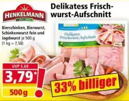 Norma Henkelmann Delikatess Frischwurst-Aufschnitt Angebot