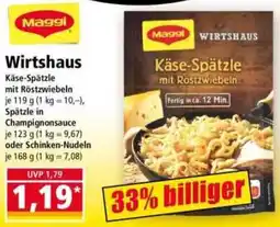 Norma Maggi Wirtshaus Käse-Spätzle mit Röstzwiebeln Angebot