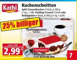 Norma Kathi Kuchenschnitten Angebot