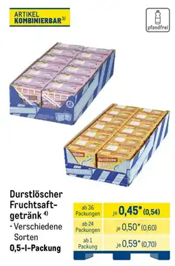 METRO Durstlöscher Fruchtsaft-getränk Angebot
