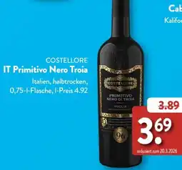 Aldi Süd Costellore it primitivo nero troia Angebot