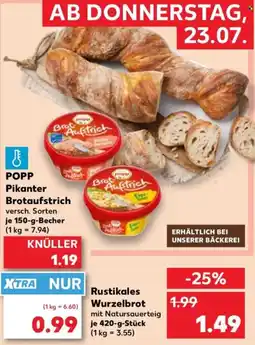 Kaufland POPP Pikanter Brotaufstrich Angebot