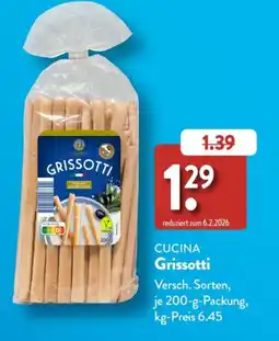 Aldi Süd CUCINA Grissotti Angebot