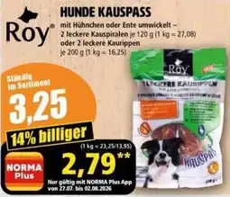 Norma Roy Hunde Kauspass Angebot